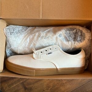 Vans Classic White Sneakers with Brown Sole-China Ferguson